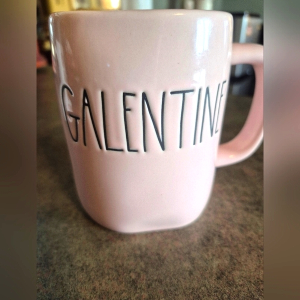 Rae Dunn Pink "GALENTINE" Ceramic Mug